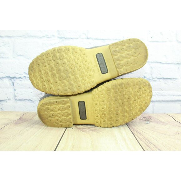 LL Bean Brown Leather Lace Up Round Toe Insulated Ankle Duck Boots Size 6 M - Picture 10 of 10